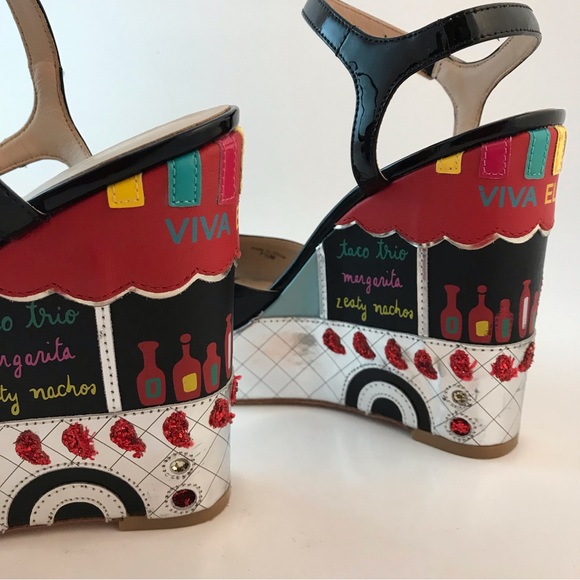 Kate Spade Dora Taco Truck Patent Leather Shoes Size 7.5 - Picture 7 of 13